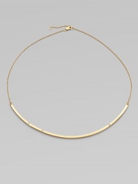 Radiant 18k goldplated sterling silver design with dazzling diamonds on a link chain. 18k goldplated sterling silverDiamonds, 0.6 tcwLength, about 15 to 16 adjustableLobster clasp closureMade in USA Radiant 18k goldplated sterling silver design with dazzling diamonds on a link chain. 18k goldplated sterling silverDiamonds, 0.6 tcwLength, about 15 to 16 adjustableLobster clasp closureMade in USA
