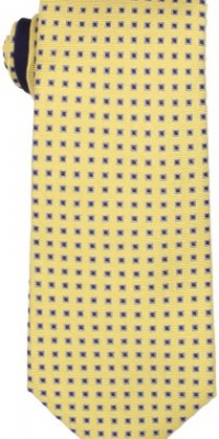 Tommy Hilfiger Men's Spaced Micro Box Tie, Yellow, One Size