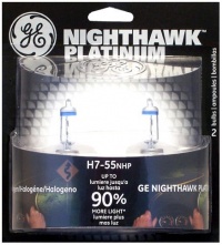 GE H7-55NHP/BP2 Nighthawk PLATINUM Headlight Bulbs, Pack of 2 GE H7-55NHP/BP2 Nighthawk PLATINUM Headlight Bulbs, Pack of 2