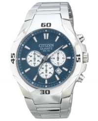 A precise chronograph watch built with stainless steel from Citizen's Quartz collection. A precise chronograph watch built with stainless steel from Citizen's Quartz collection.