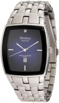 Armitron Men's 204482DBSV Diamond Accented Stainless Steel Bracelet Watch Armitron Men's 204482DBSV Diamond Accented Stainless Steel Bracelet Watch