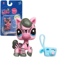 Littlest Pet Shop Exclusive Single Figure Pink Zebra Littlest Pet Shop Exclusive Single Figure Pink Zebra