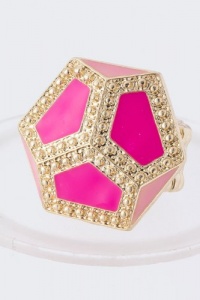 The Iconic Geometric Ring (Fuchsia) The Iconic Geometric Ring (Fuchsia)