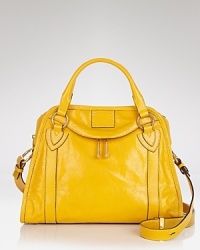 Marc Jacobs' top handle leather satchel will be the bag you reach for again and again. Crafted in supple leather with room for the essentials, it's an investment in elegance. Marc Jacobs' top handle leather satchel will be the bag you reach for again and again. Crafted in supple leather with room for the essentials, it's an investment in elegance.