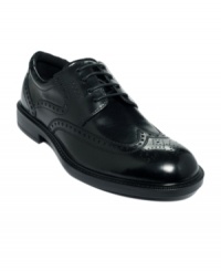 Climbing the corporate ladder? Make sure you arrive in style in the right pair of men's dress shoes. Lace up in these wingtip oxfords from Ecco and head to the office in stride. Climbing the corporate ladder? Make sure you arrive in style in the right pair of men's dress shoes. Lace up in these wingtip oxfords from Ecco and head to the office in stride.