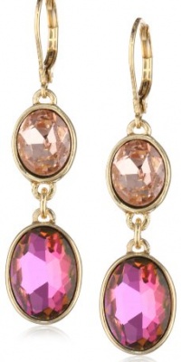 Anne Klein Color Social Scene Gold-Tone Double Drop Earrings Anne Klein Color Social Scene Gold-Tone Double Drop Earrings