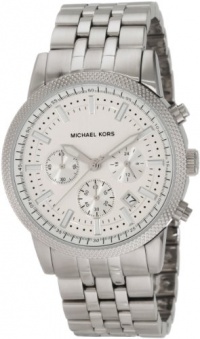 Michael Kors Watches Men's 5 link Silver Chrono (Silver) Michael Kors Watches Men's 5 link Silver Chrono (Silver)