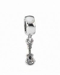 Music lovers fall for PANDORA's dangling guitar charm in sterling silver. Music lovers fall for PANDORA's dangling guitar charm in sterling silver.
