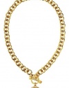 Juicy Couture Gold Pave Heart Starter Charm Necklace