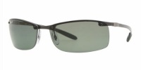 Ray Ban Sunglasses RB8305 Tech 082/9A Dark Carbon/Polarized Green, 64mm Ray Ban Sunglasses RB8305 Tech 082/9A Dark Carbon/Polarized Green, 64mm