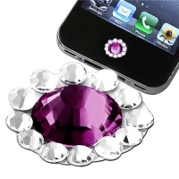eforCity Home Button Sticker for Apple iPhone/iPad/iPod touch - Purple Diamond eforCity Home Button Sticker for Apple iPhone/iPad/iPod touch - Purple Diamond