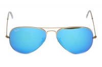 Ray-Ban Aviator 112/17 Aviator Sunglasses,Matte Gold,58 mm