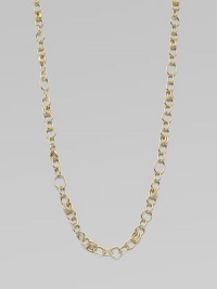 A classic style with radiant 18k gold circle and oval links. 18k goldLength, about 33Lobster clasp closureMade in Italy A classic style with radiant 18k gold circle and oval links. 18k goldLength, about 33Lobster clasp closureMade in Italy
