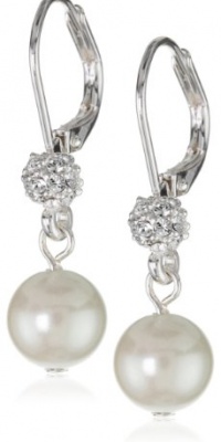 Carolee Pearl and Crystal Basics Simulated Pearl Drop Earrings Carolee Pearl and Crystal Basics Simulated Pearl Drop Earrings