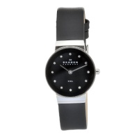 Skagen Women's O358SSLBB Quartz Black Dial Stainless Steel Watch Skagen Women's O358SSLBB Quartz Black Dial Stainless Steel Watch