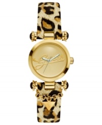 Look ferocious in this animal print watch from the 30th Anniversary collection from GUESS. Look ferocious in this animal print watch from the 30th Anniversary collection from GUESS.