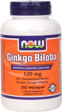 NOW Foods Ginkgo Biloba 120mg, 200 Vcaps NOW Foods Ginkgo Biloba 120mg, 200 Vcaps