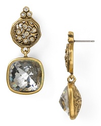 Give your lobes an estate-inspired touch with this pair of earrings from T Tahari, crafted of plated metal with a delicate drop design. Give your lobes an estate-inspired touch with this pair of earrings from T Tahari, crafted of plated metal with a delicate drop design.