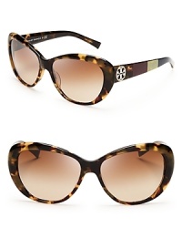 Cat eye, colorblocked, gradient lenses: these Tory Burch shades have all the attributes that make this season's retro-chic sunglasses shine. Cat eye, colorblocked, gradient lenses: these Tory Burch shades have all the attributes that make this season's retro-chic sunglasses shine.