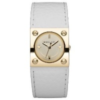 Michael Kors White Leather Strap Champagne Dial Ladies Watch MK2211 Michael Kors White Leather Strap Champagne Dial Ladies Watch MK2211
