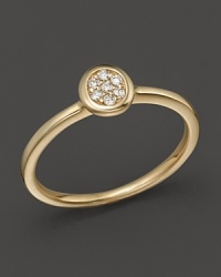 Diamonds glitter in a 14K. yellow gold setting. Diamonds glitter in a 14K. yellow gold setting.