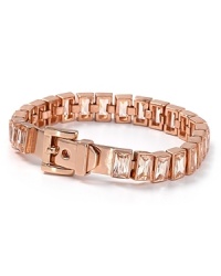 Serve up statement shine with MICHAEL Michael Kors' rose gold-plated tennis bracelet. This piece boasts versatility, so style it with both favorite denim and party frocks. Serve up statement shine with MICHAEL Michael Kors' rose gold-plated tennis bracelet. This piece boasts versatility, so style it with both favorite denim and party frocks.