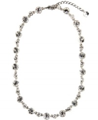 Endless sparkle. Givenchy's imitation rhodium-plated mixed metal collar necklace features crystal glass stones of alternating sizes. Approximate length: 15-7/8 inches + 2-inch extender. Endless sparkle. Givenchy's imitation rhodium-plated mixed metal collar necklace features crystal glass stones of alternating sizes. Approximate length: 15-7/8 inches + 2-inch extender.