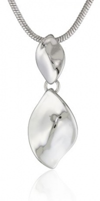 Nine West Natural Beauty Silver-Tone Textured Pendant Necklace Nine West Natural Beauty Silver-Tone Textured Pendant Necklace