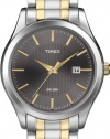 Timex Men's T2N799 Elevated Classics Dress Charcoal Dial Two-Tone Stainless Steel Bracelet Watch