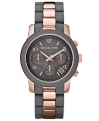 Embrace the unexpected: Michael Kors creates a stunning color combination on this Runway watch. Embrace the unexpected: Michael Kors creates a stunning color combination on this Runway watch.