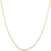 14 Karat Yellow Gold 0.7-mm Loose Rope Chain (20 Inch) 14 Karat Yellow Gold 0.7-mm Loose Rope Chain (20 Inch)