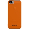 Amzer Soft Gel TPU Gloss Skin Fit Case Cover for Apple iPhone 5 (Fits All Carriers) - 1 Pack - Skin - Retail Packaging - Translucent Orange