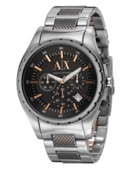 Time for everyday finery with this AX Armani Exchange watch. Time for everyday finery with this AX Armani Exchange watch.