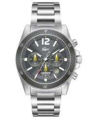 Classic stainless steel creates a sound and stylish Seattle collection watch from Lacoste. Classic stainless steel creates a sound and stylish Seattle collection watch from Lacoste.