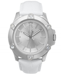 Refresh your wardrobe with the crisp whites and sophisticated silvers on this Surfside watch from Juicy Couture. Refresh your wardrobe with the crisp whites and sophisticated silvers on this Surfside watch from Juicy Couture.