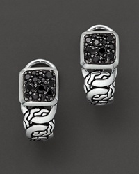 From the Kali Lava Collection, John Hardy offers this charming shrimp earring featuring polished silver and clusters of black sapphire. Designed by John Hardy. From the Kali Lava Collection, John Hardy offers this charming shrimp earring featuring polished silver and clusters of black sapphire. Designed by John Hardy.