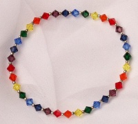 Stretch Bracelet - Chakra with Swarovski Crystal Beads Stretch Bracelet - Chakra with Swarovski Crystal Beads