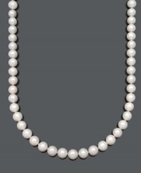 Indulge yourself in the ultimate look of elegance. Belle de Mer necklace features AA+ cultured freshwater pearls (11-12 mm) with a 14k gold clasp. Approximate length: 20 inches. Indulge yourself in the ultimate look of elegance. Belle de Mer necklace features AA+ cultured freshwater pearls (11-12 mm) with a 14k gold clasp. Approximate length: 20 inches.