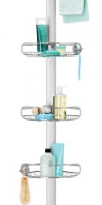 simplehuman Adjustable Tension Shower Caddy, Stainless Steel simplehuman Adjustable Tension Shower Caddy, Stainless Steel