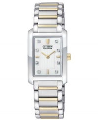 Details make the watch. With sparkling diamonds, golden tones and Eco-Drive tech, this Citizen watch is an everyday necessity. Details make the watch. With sparkling diamonds, golden tones and Eco-Drive tech, this Citizen watch is an everyday necessity.