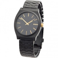 Nixon Time Teller Watch - Men's Matte Black/Gold Accent, One Size Nixon Time Teller Watch - Men's Matte Black/Gold Accent, One Size