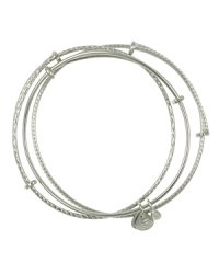 Better together, this Alex and Ani bangle set adds beautiful depth to your bracelet stack, simply crafted of plated metal. Better together, this Alex and Ani bangle set adds beautiful depth to your bracelet stack, simply crafted of plated metal.