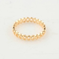 Pandora Match Sterling Silver Gold Plated Golden Opportunity Band Ring Size 8 Pandora Match Sterling Silver Gold Plated Golden Opportunity Band Ring Size 8