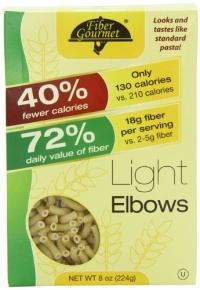 Fiber Gourmet Light Elbow Macaroni, 8 Ounce (Pack of 6) Fiber Gourmet Light Elbow Macaroni, 8 Ounce (Pack of 6)