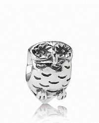 Owls are a classic symbol of wisdom -- PANDORA's sterling silver charm is a smart addition to your collection. Owls are a classic symbol of wisdom -- PANDORA's sterling silver charm is a smart addition to your collection.