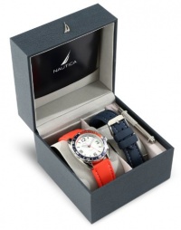 Nautica Men's N09924G Sport Classic Analog Enamel Bezel Watch Set Nautica Men's N09924G Sport Classic Analog Enamel Bezel Watch Set