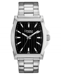 A classic stainless steel watch for the sophisticated man, by Caravelle by Bulova. A classic stainless steel watch for the sophisticated man, by Caravelle by Bulova.