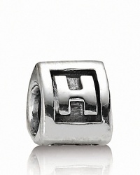 Add meaningful initials to your PANDORA bracelet with sterling silver alpha charms. Add meaningful initials to your PANDORA bracelet with sterling silver alpha charms.
