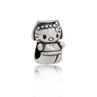 Bling Jewelry 925 Silver Pink CZ Cool Kitty Cat Animal Charm Bead Fits Pandora Bling Jewelry 925 Silver Pink CZ Cool Kitty Cat Animal Charm Bead Fits Pandora
