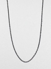 A black rhodium design that is perfect for all your favorite enhancers. Black rhodiumLength, about 16Lobster clasp closureImported A black rhodium design that is perfect for all your favorite enhancers. Black rhodiumLength, about 16Lobster clasp closureImported